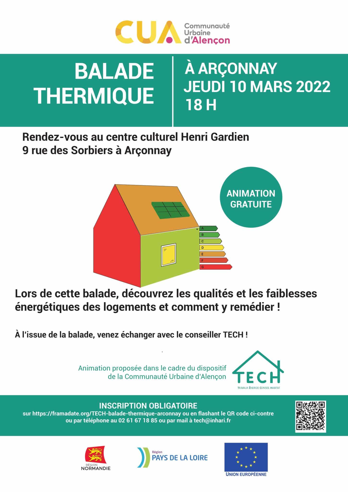 Balade thermique-jeudi 10 mars 2022-18h à Arçonnay